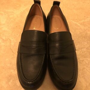 Cole Haan Men's Black Leather Slip-On Loafers